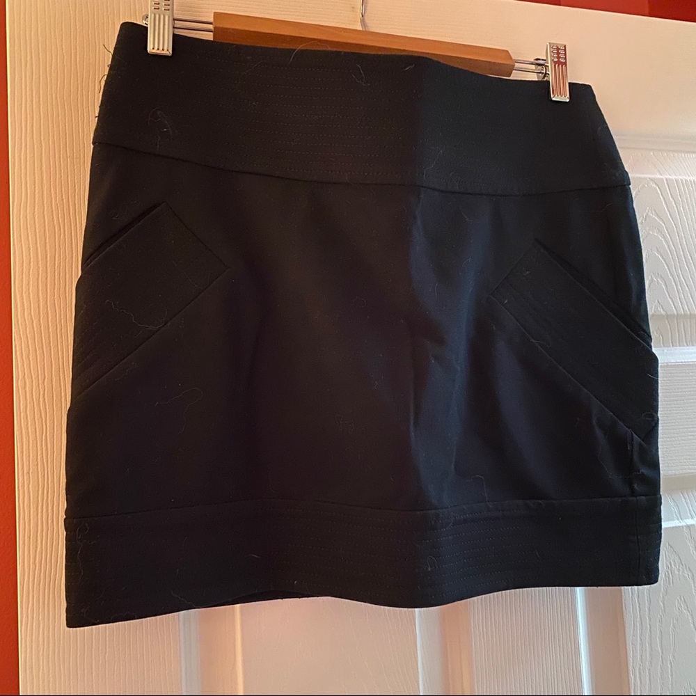 DVF Black Mini Skirt | Size 8